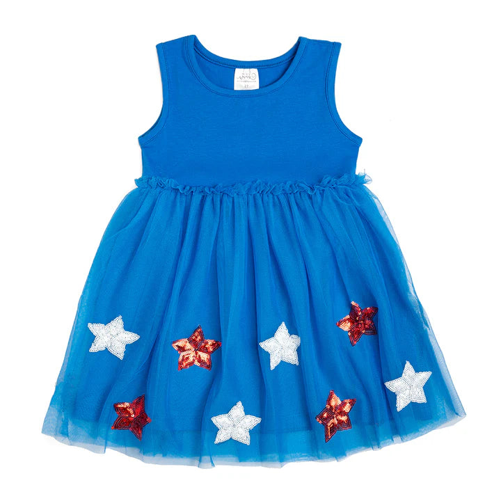 Sweet Wink: Patriotic Star Tank Tutu Dress