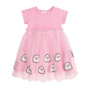 Sweet Wink: Ghost Sequin Halloween Short Sleeve Tutu Dress