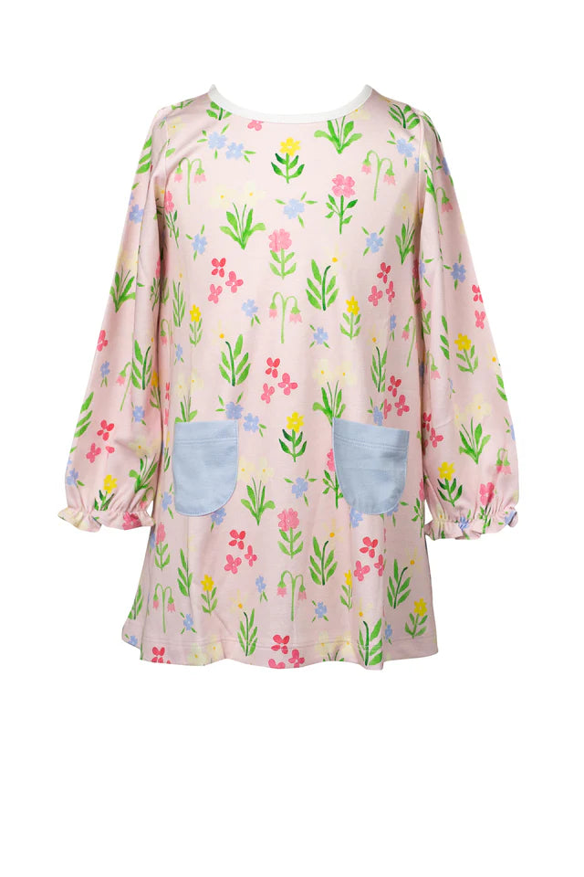 The Proper Peony: English Garden Long Sleeve Dress