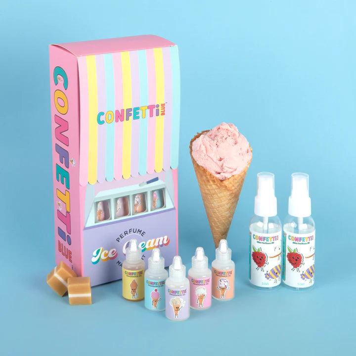 Confetti Blue: Ice Cream Scented Perfume Making Kit
