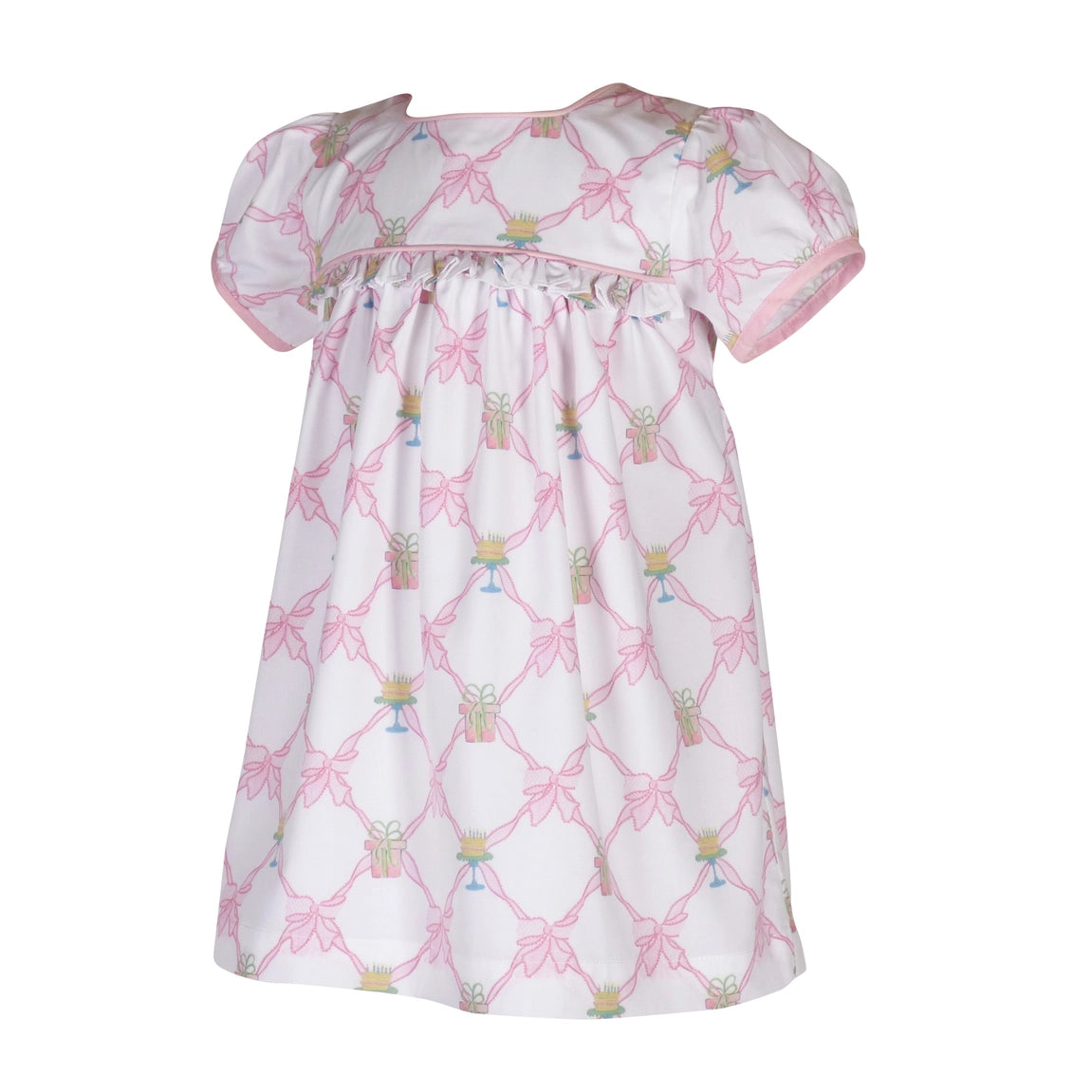 Flora Dress in Beatrice Birthday Bow – Lollipops Children's Boutique