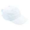 Bits & Bows: Winnie White Bow Baseball Hat w/ Blue Bow