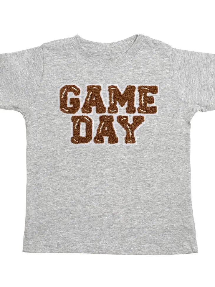 Sweet Wink: Game Day Patch Short Sleeve T-Shirt - Gray
