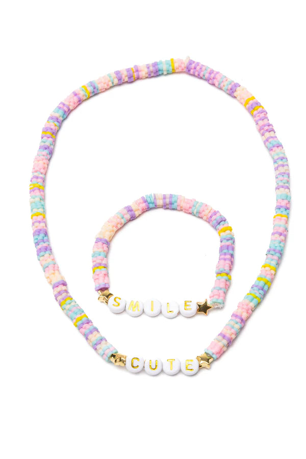 Great Pretenders: Cute Smile Necklace and Bracelet Set