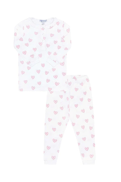 Nella Pima: Pink Heart Print Pajama