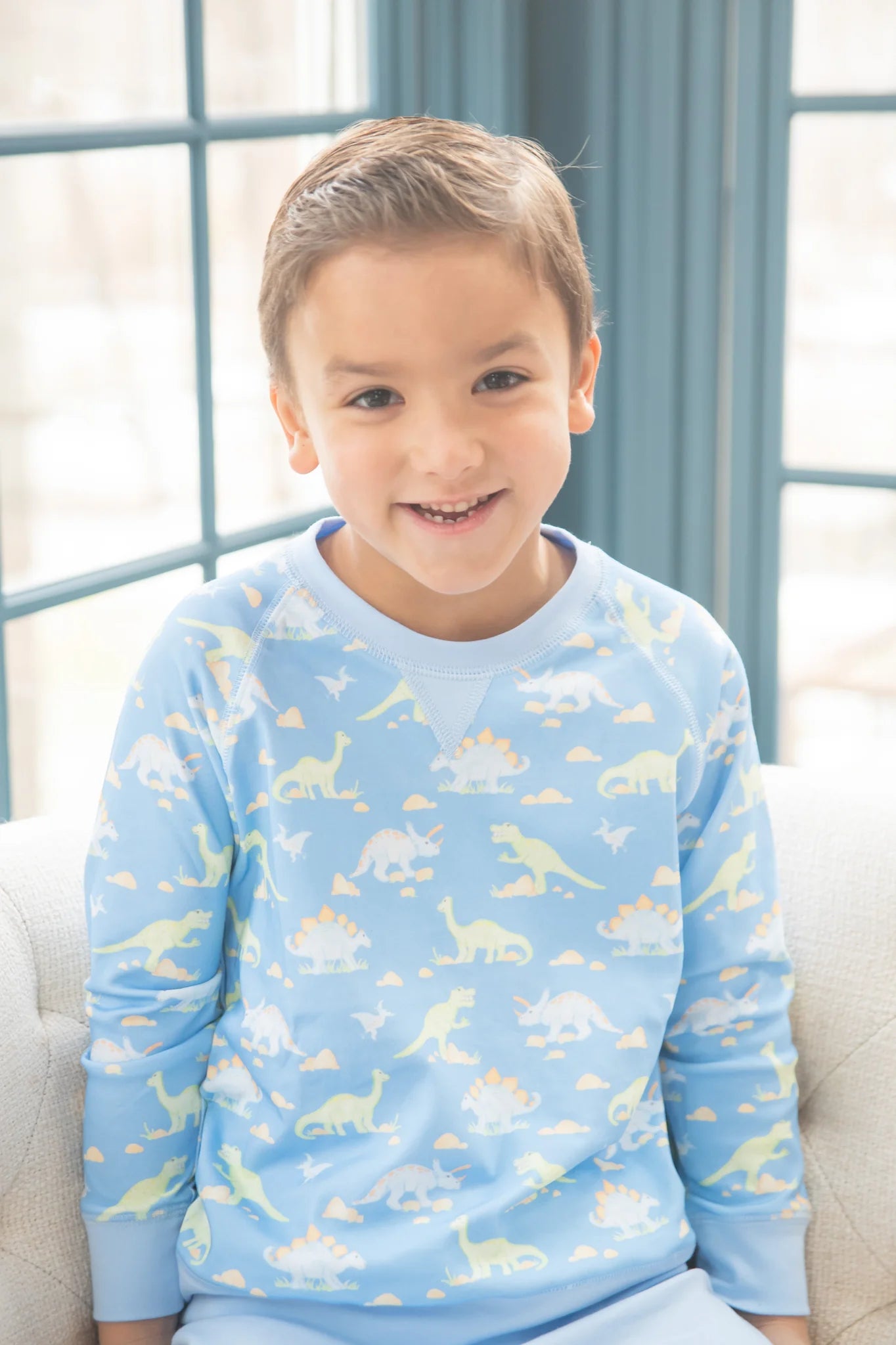 James & Lottie: Sam Sweatshirt, Dinosaur Print