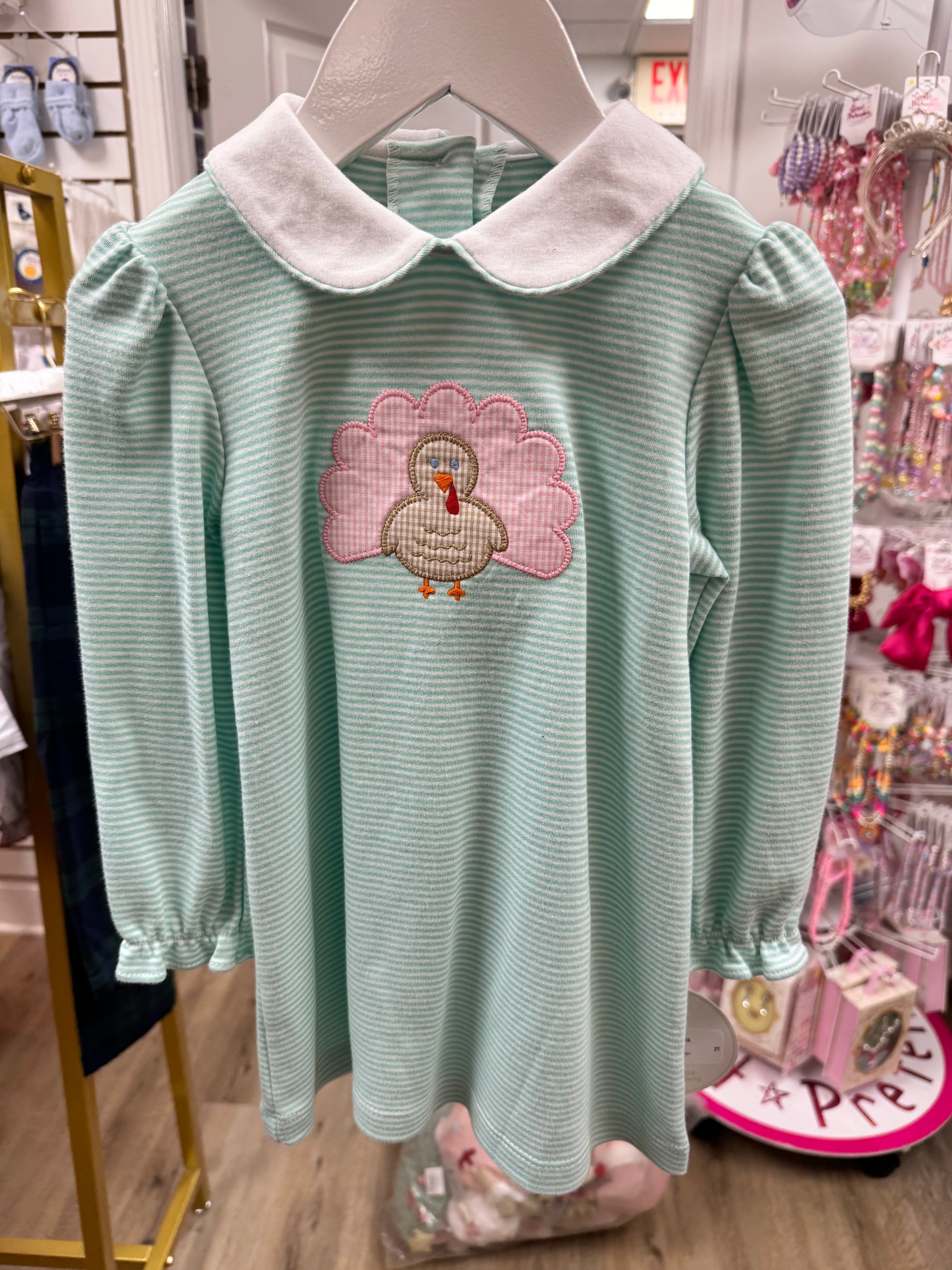 ZUCCINI KIDS:  Turkey Louisa Dress - Mint