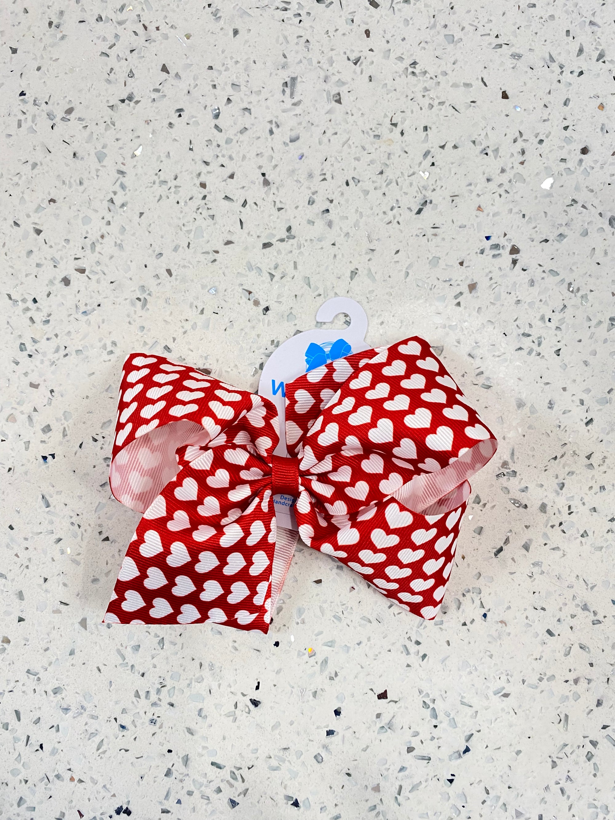 wee ones: Heart Print Bow