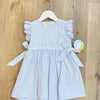 Zuccini Kids: Nova Dress - Light Blue Mini Seersucker