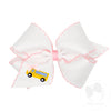 Wee Ones: Moonstitch Edge and School-themed embroidery Bus