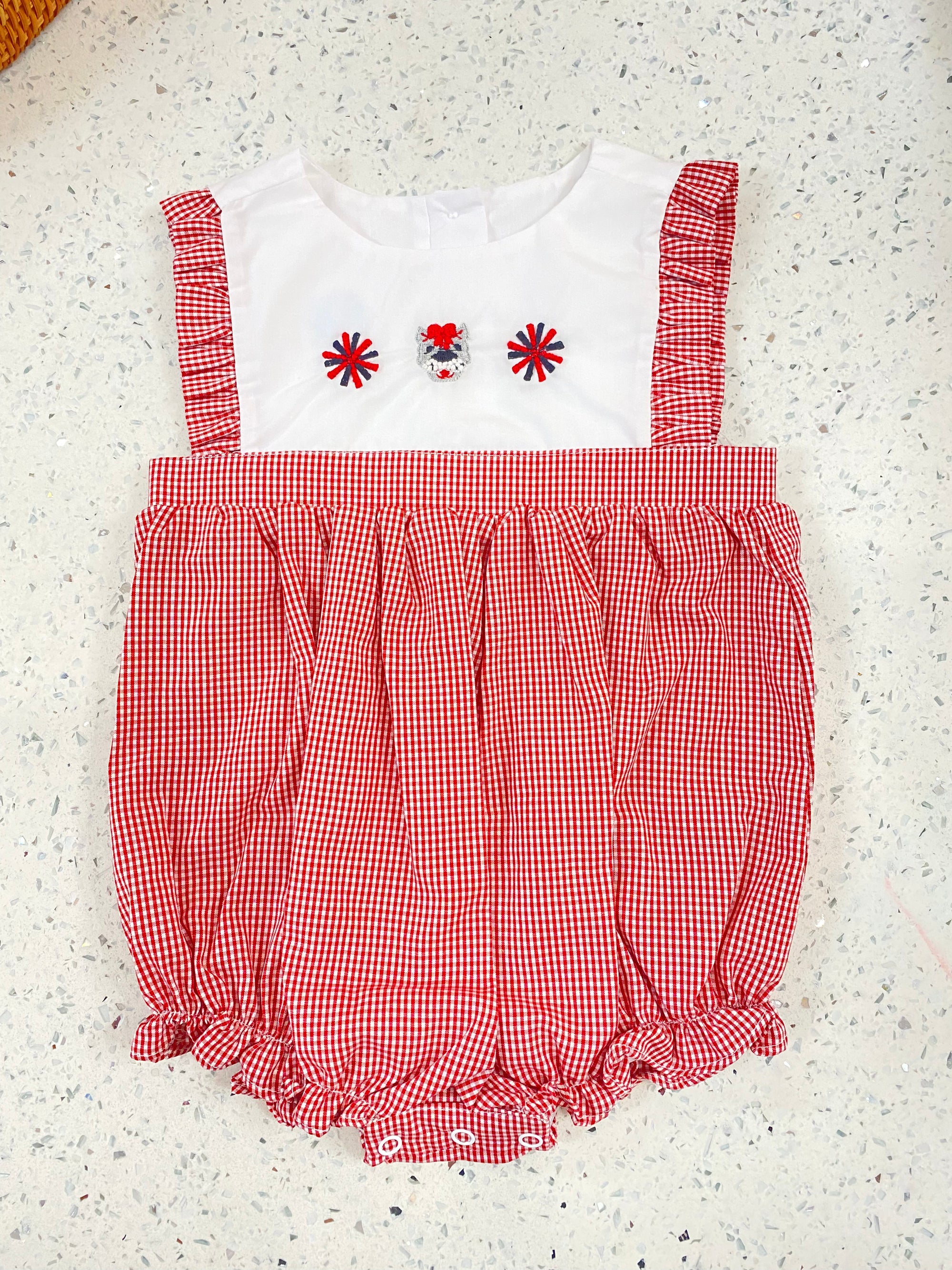 Krewe Kids: Red Wolf French Knot Girls Bubble