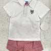 Krewe Kids: Red Wolf Boys Polo Short Set