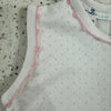 Magnolia Baby: Sleeveless Diaper Cover Set with Pink Crochet Trim Polka Dot