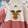 Squiggles: Reindeer Red/White Stripe Romper