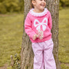 Little English: Intarsia Sweater - Hot Pink Bow