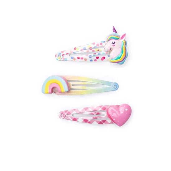 Great Pretenders: Unicorn Cutie Hair Clips, 3pcs