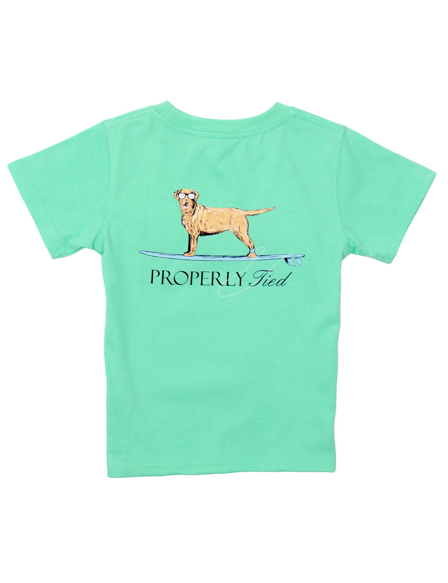 Properly Tied: Boys Waverider Short Sleeve - Wash Green