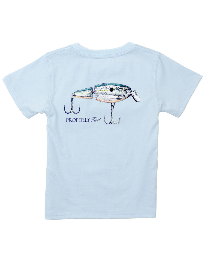 Properly Tied: Boys Swimbait Short Sleeve - Periwinkle