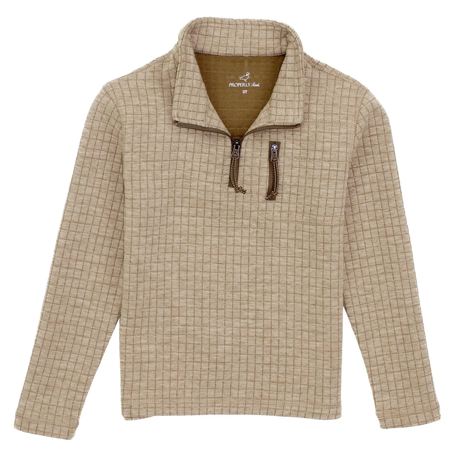 Properly Tied: Boys Delta Pullover - White Oak