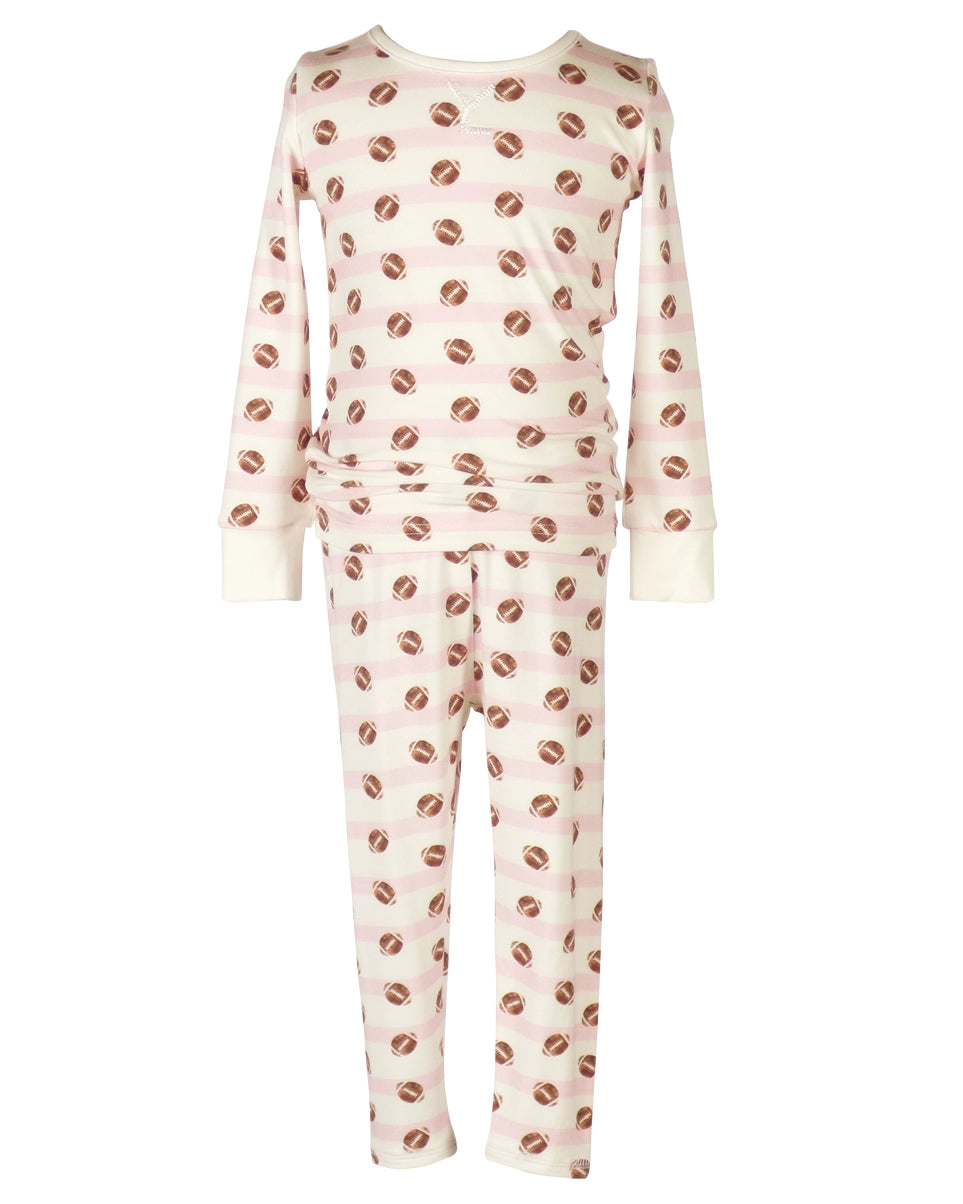 Game Day Pink Pajamas – Lollipops Children's Boutique