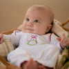 The Yellow Lamb: Lambie Layette in Christmas Bow