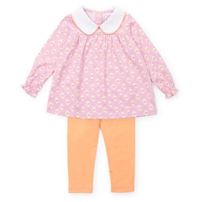 Lila & Hayes: Morgan Set Girls' Legging Set - Pretty Pumpkins