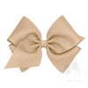 Wee Ones: Classic Grosgrain Girls Hair Bow - Plain Wrap