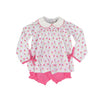 The Oaks Apparel: Mary Charlotte Pink Tulip Bloomer Set
