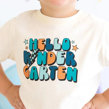 Sweet Wink: Hello Kindergarten Short Sleeve T-Shirt - Natural