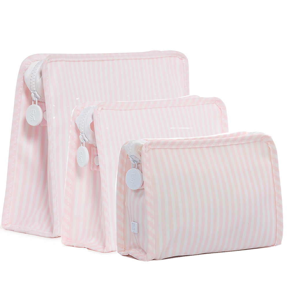 TRVL: Roadie - Pimlico Plaid Pink Large Zipper Pouch