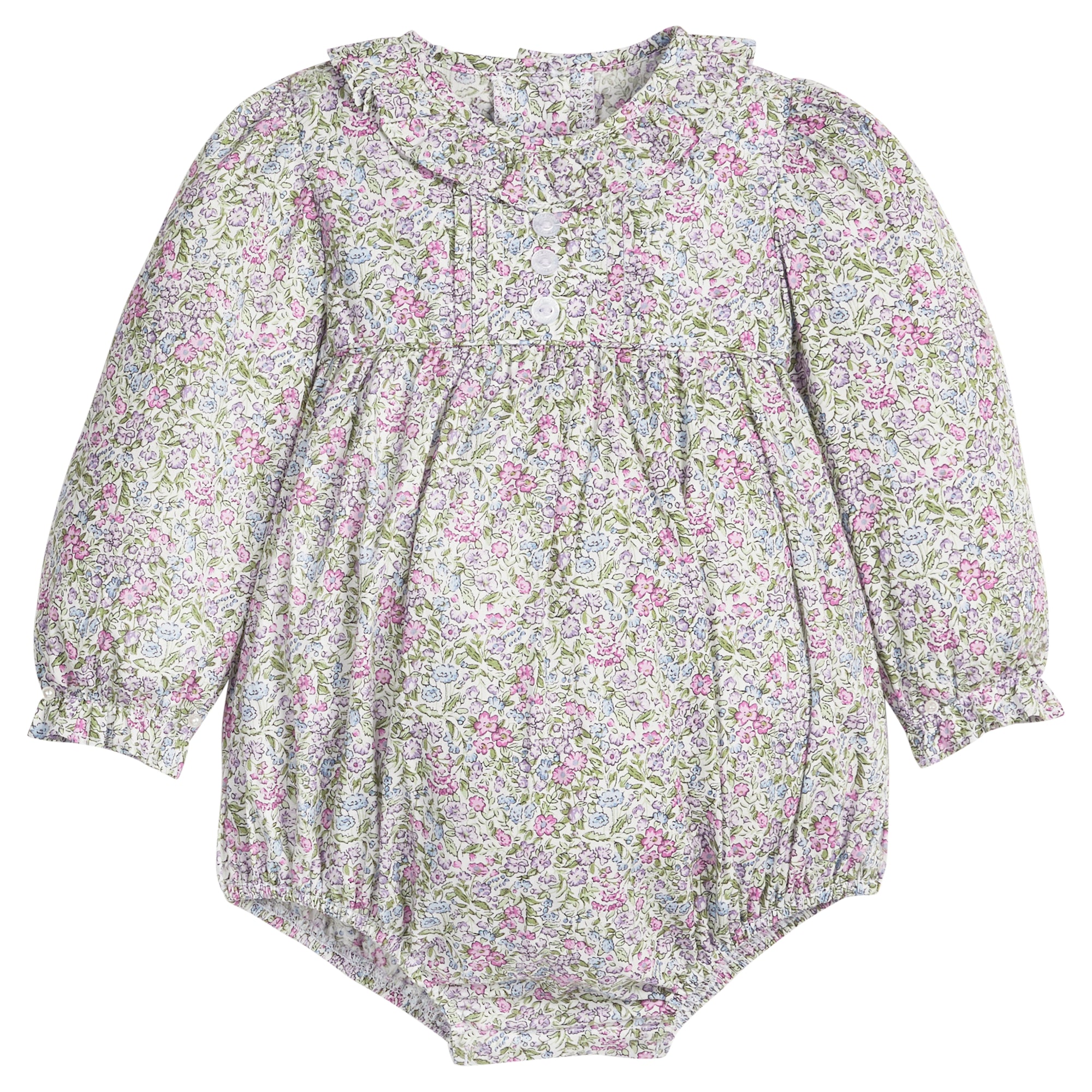 Little English: Pleated Caroline Bubble - Lavender Gables Floral