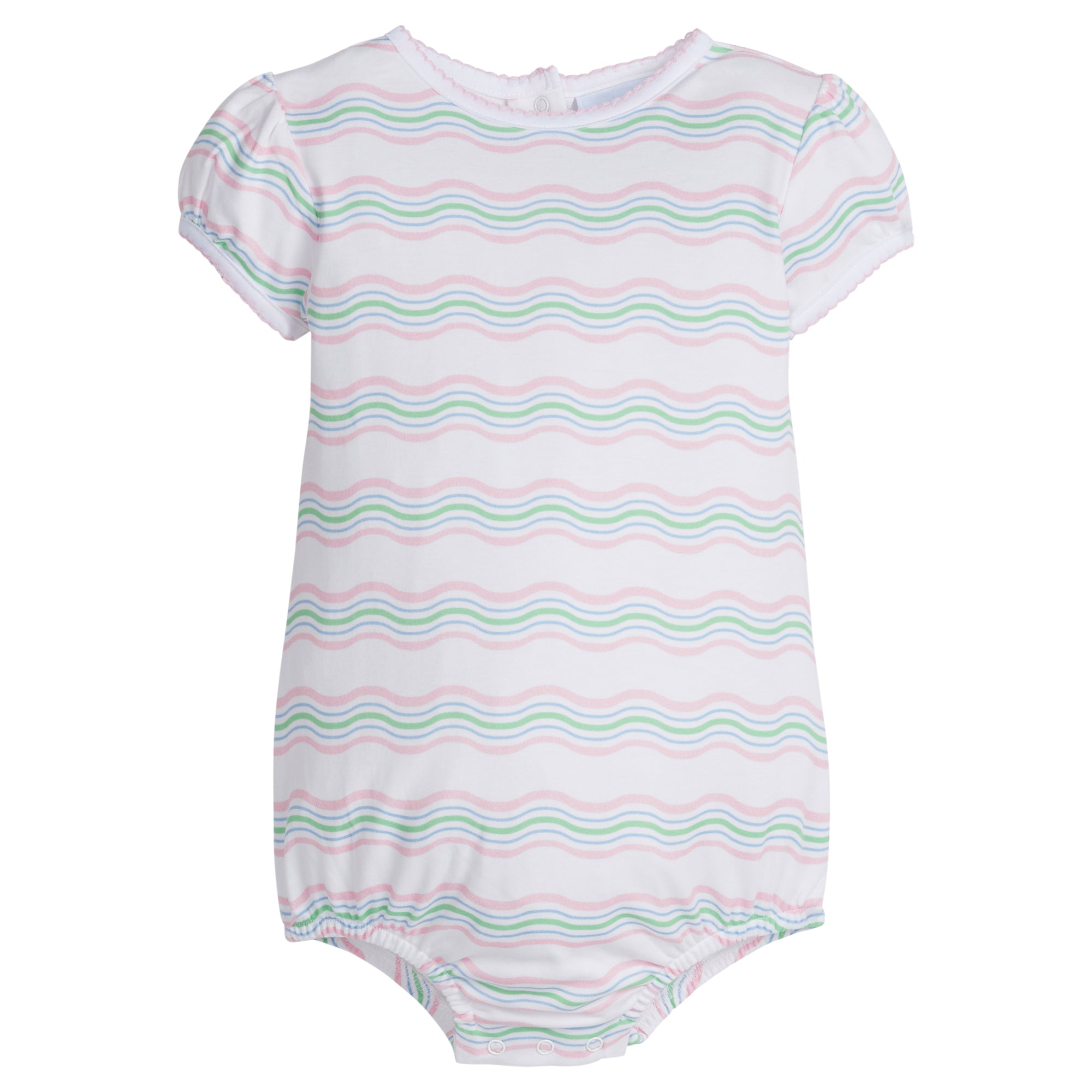 Little English: Printed Bubble - Squiggle Stripe