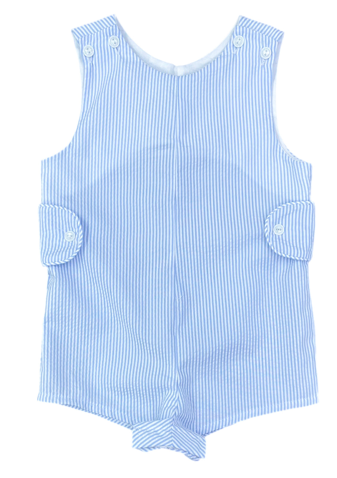 James & Lottie: Reed Jon Jon/ IMPERIAL NASSAU SEERSUCKER BLUE STRIPE