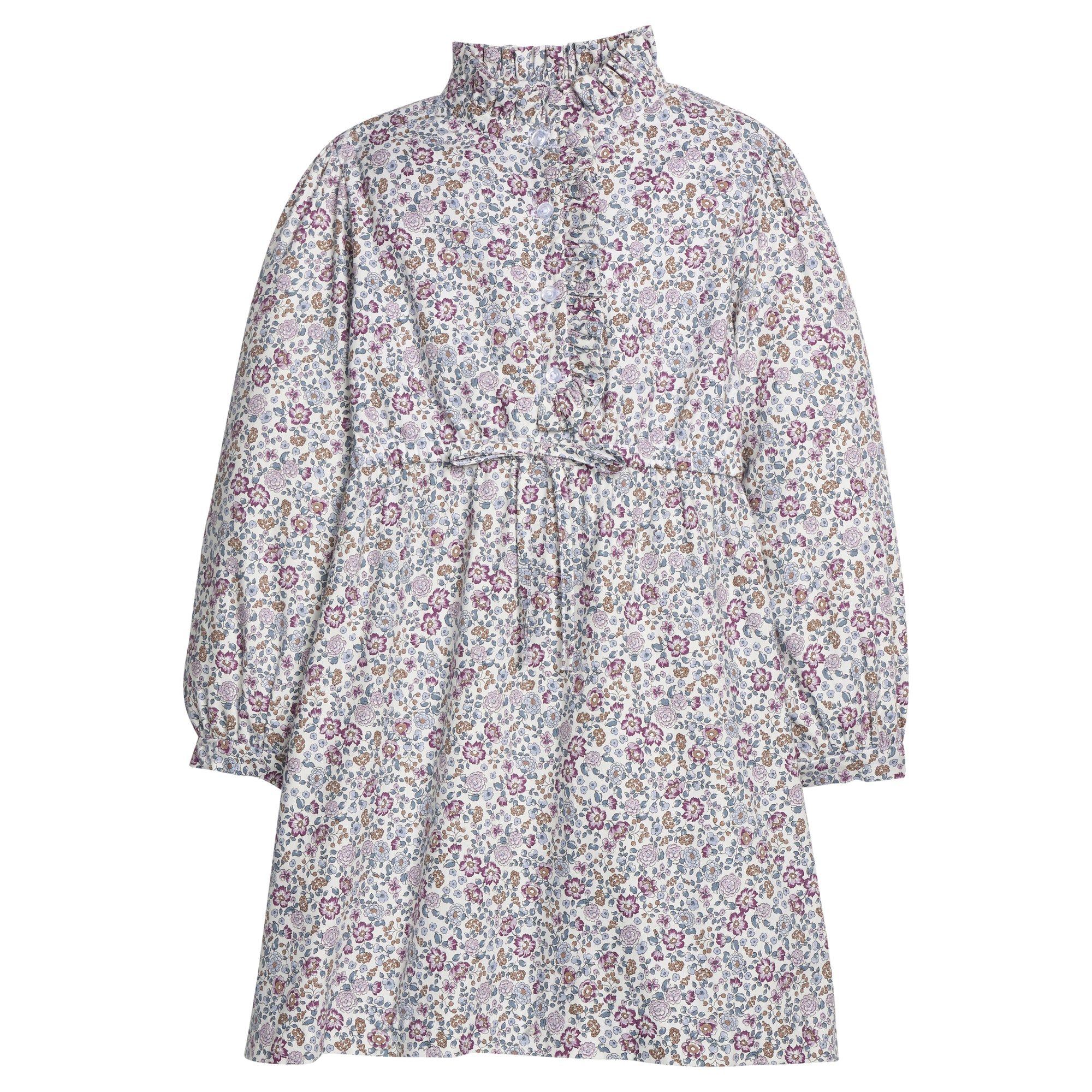 Little English: Ruffled Shirt Dress