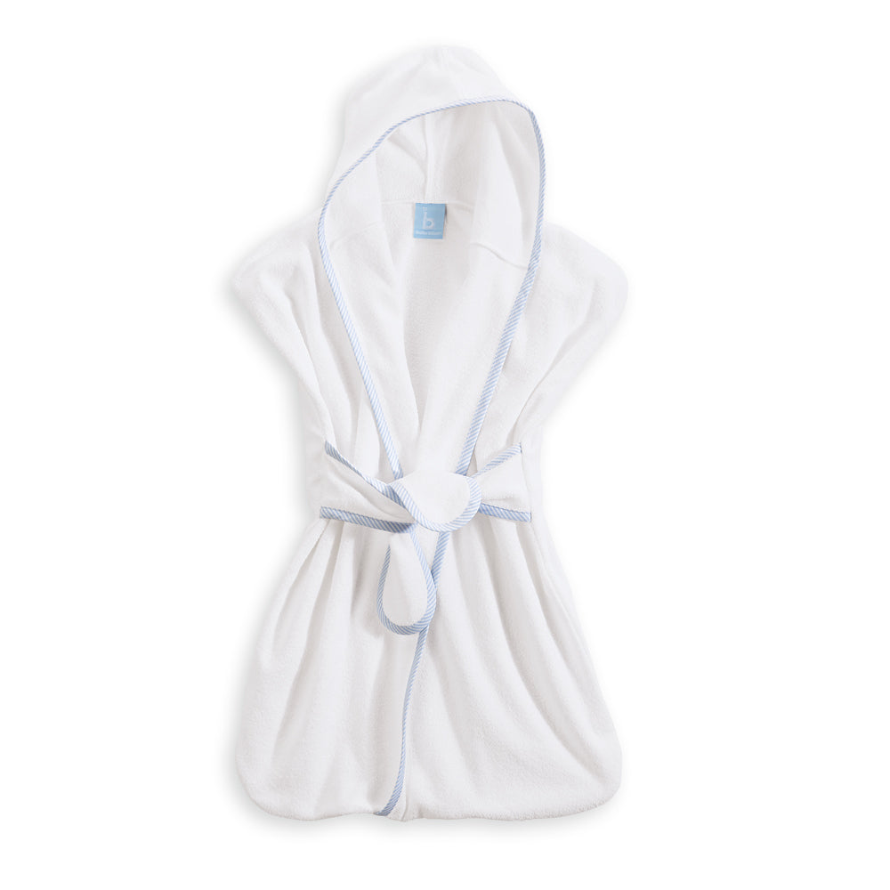 bella bliss: Bliss Hooded Terry Bath Sac - Blue