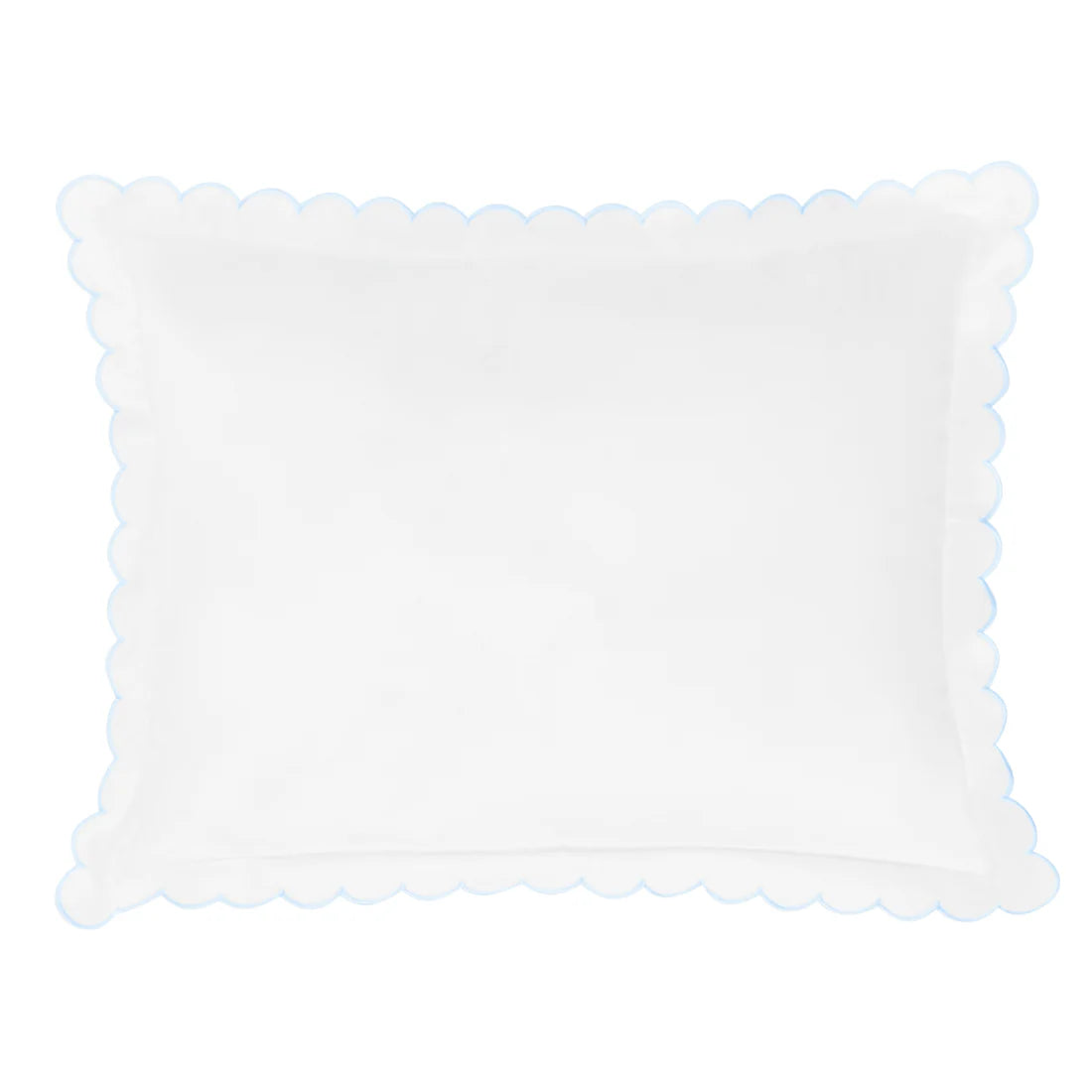 Little English: Scallop Baby Pillowcase - Sky
