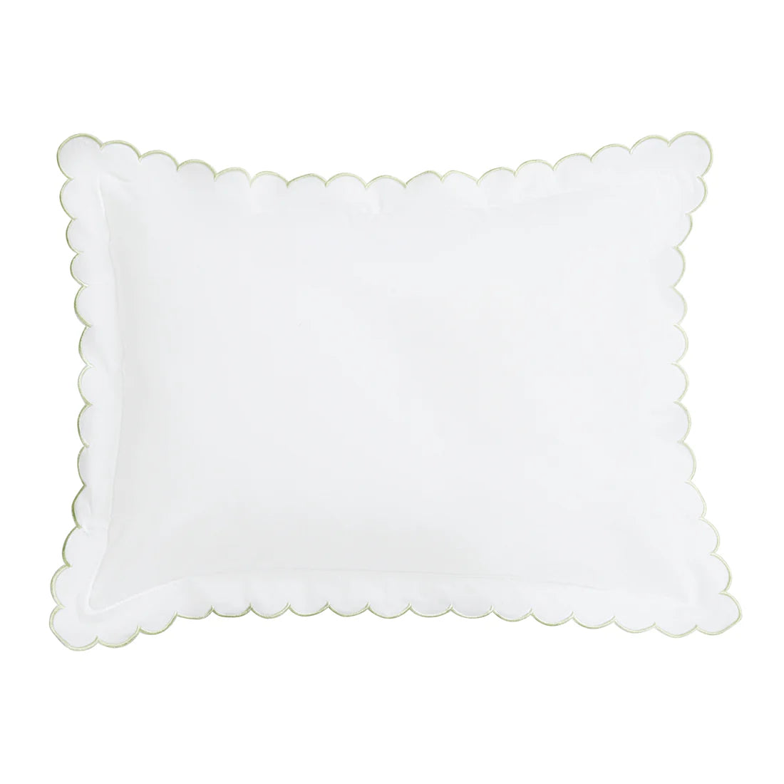 Little English: Scallop Baby Pillowcase - Meadow