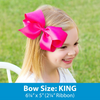 wee ones: Sheer/Grosgrain Overlay Bow - White