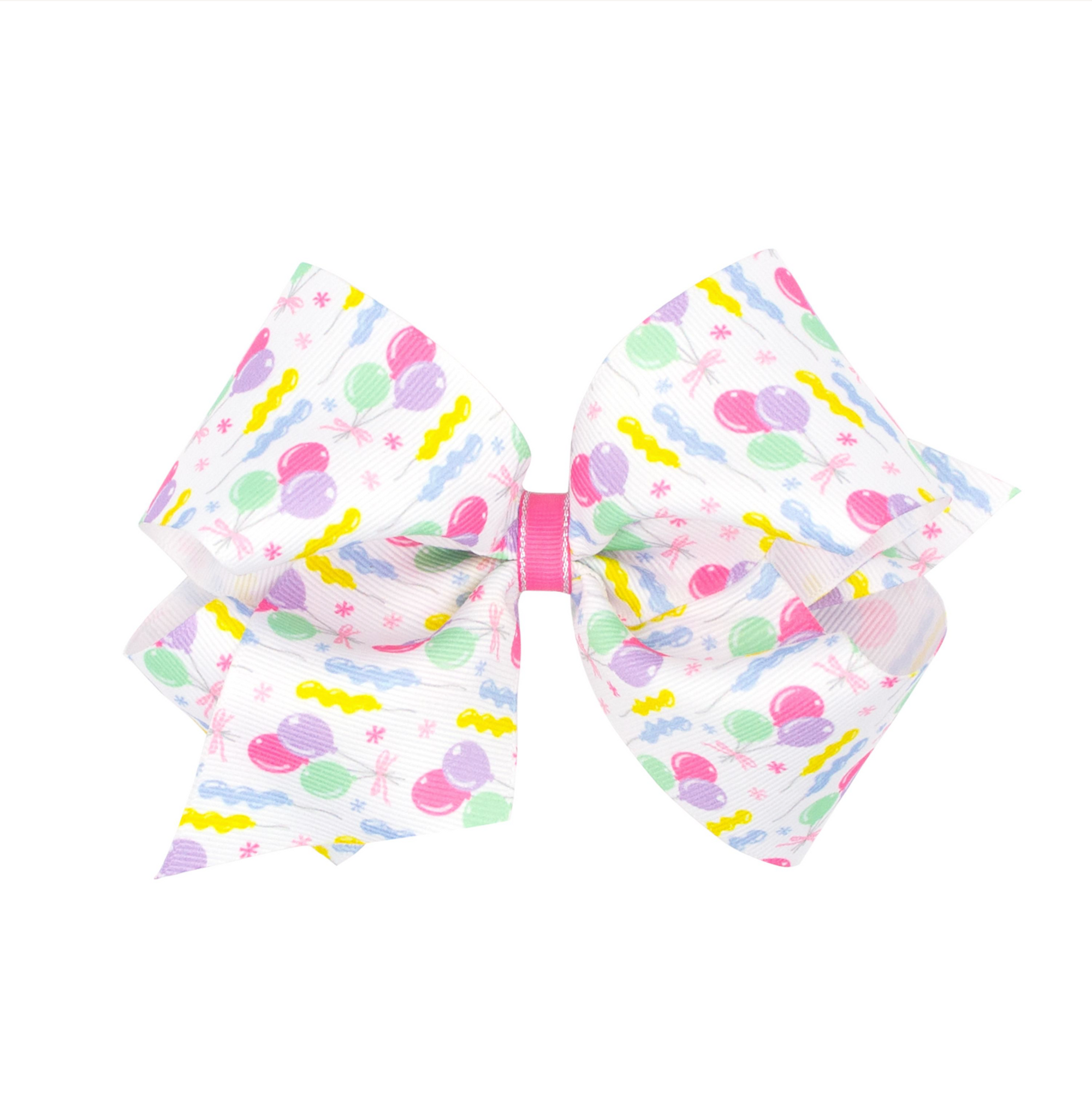 wee ones: Grosgrain Birthday Balloon Print Bow