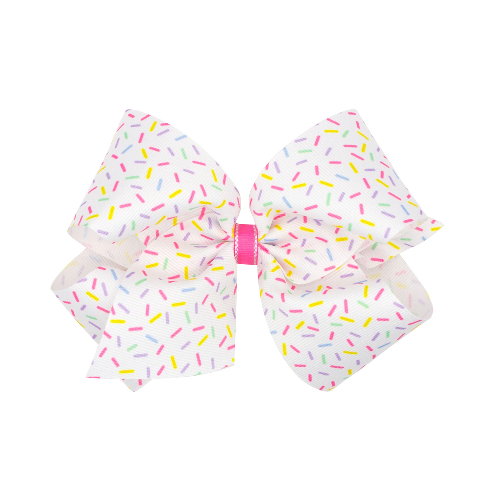 wee ones: Grosgrain Birthday Confetti Print Bow