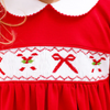 Maddie & Connor: Candy Cane Bow Dress
