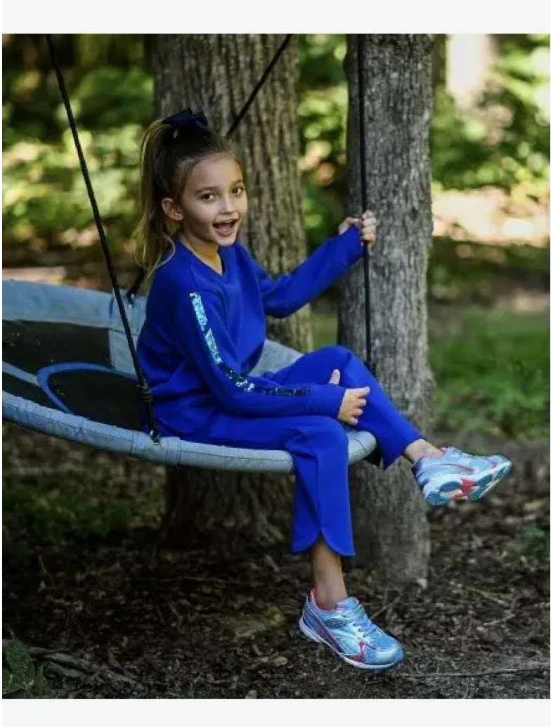 The Yellow Lamb: Lambie Leisurewear in Bedford Blue For Her