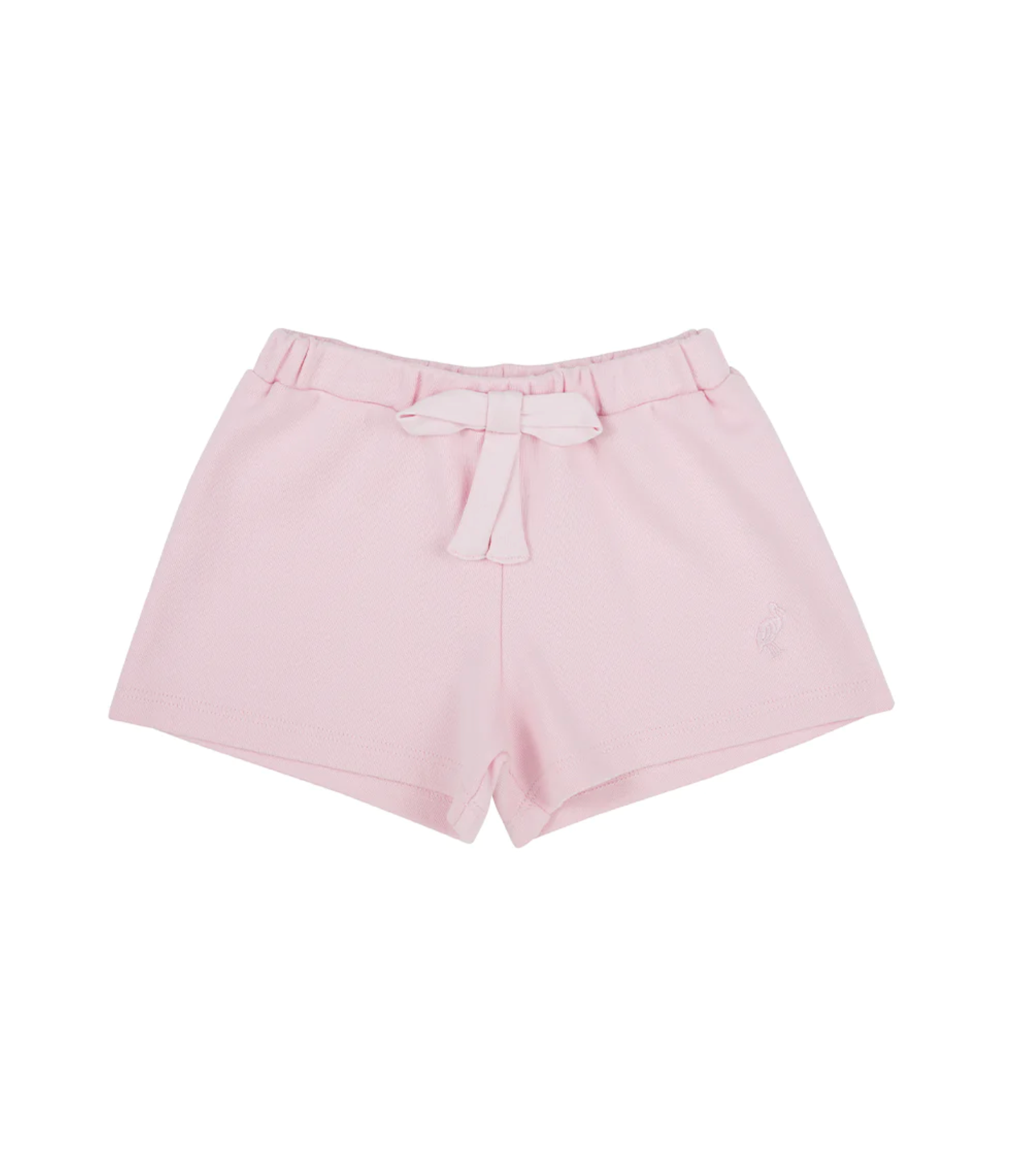 TBBC: Shipley Shorts - Palm Beach Pink With Palm Beach Pink Bow & Stork