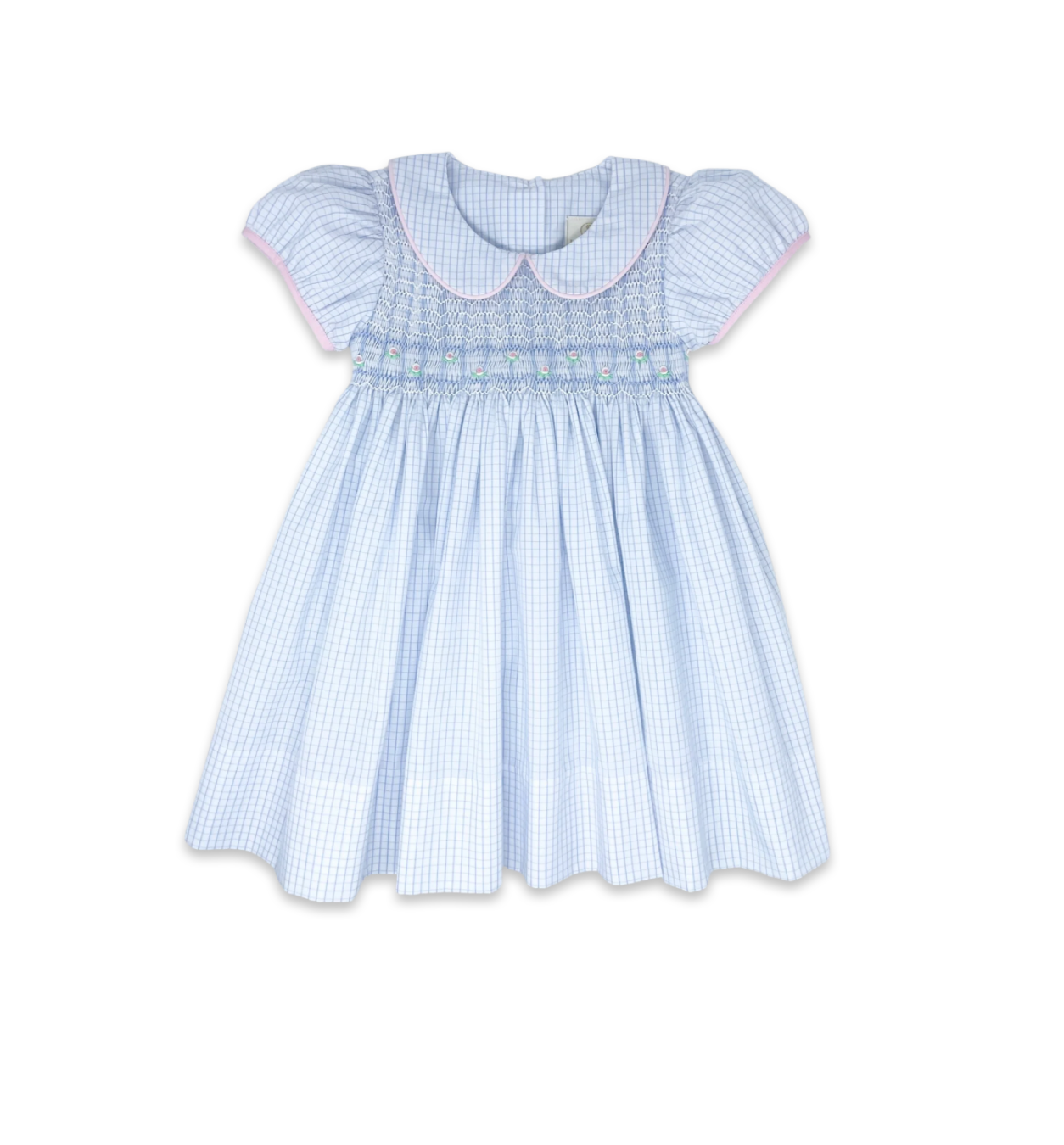 Lullaby Set: Kelli Dress - Woodford Blue Windowpane