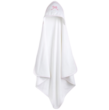 Little English: Hooded Towel - Pink Bow