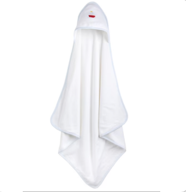 Little English: Hooded Towel - Sailboat