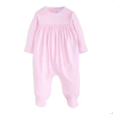 Little English: Welcome Home Layette Footie - Pink