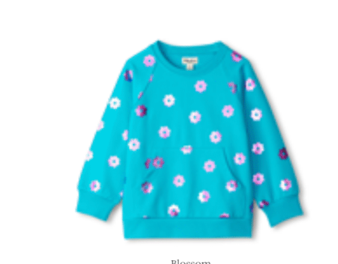 Hatley: Blossom Raw Edge Pullover