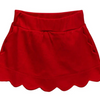 The Proper Peony: Red Scallop Skirt