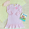 TBBC: Marnie Morning Gown Palm Beach Pink Gingham w/ Worth Avenue White Eyelet